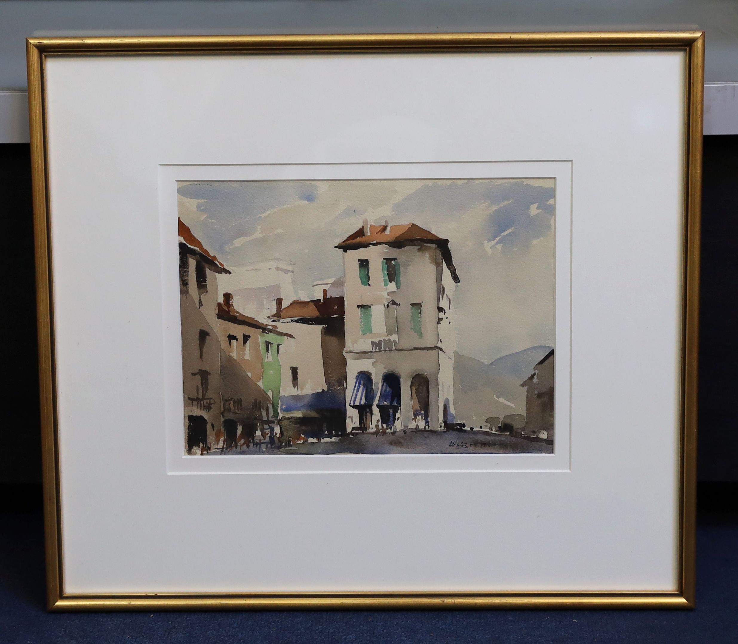 Edward Wesson (1910-1983), Lake Como, watercolour, 22 x 29.5cm